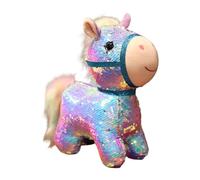 JSGHGDF Learning Motivation Sequined Doll Sequins Desk Decors For Children Birthday Present Companion Interactive Plush Toy