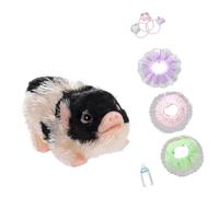 JSGHGDF Life Like Piggy Reborns Doll Toy Set for Toddler Pretend Play Soft Squeeze Storytelling Educational Animal Figure Safe Baby Reborns