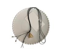 JSGHGDF Lightweight Triangular Tassels Pendant Necklace Copper Construction Minimalist Aesthetic for Daily Wear and Gifting Double Layer Necklace