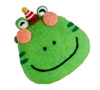 JSGHGDF Lovely Animal Themed Felt Coasters Handcrafted Wool Absorbent Fronts Nonslip Base For Coffee Mugs Cups Creative Desk Organizers With