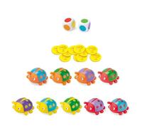 JSGHGDF Lovely Ladybirds Stacking Color Matching Game Toy for Parent Interaction and Spatial Awareness Encourage Sensory Ladybirds Color Pairing Stacking Toy