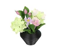JSGHGDF Miniature Potted Flower Realistic Plant Figurine for 1/12 Doll House Garden Scene Display Accessories Potted Plant Model Doll House Landscape Accessories
