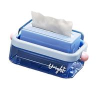 JSGHGDF Modern Lift Function Tissue Dispenser Multipurpose Storage Container for Kitchen Countertops Bathroom Conceit Organization Lemon Stone Tissue Box