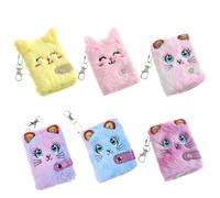 JSGHGDF Multi-purpose Notebook Snap Button Closure with Keychain Pocket Memo Book Pad 2.8'' X 4'' Gift Supplies Keychain with Clip Small Cute for Women