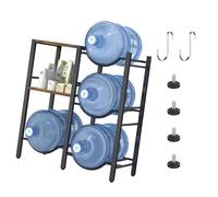 JSGHGDF Multi Tiers Rolling Water Barrels Organizers for Home and Workplace Heavy Duty Carbon Steel Storage Rack Space Saving Design Sturdy