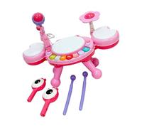 JSGHGDF Multifunctional Baby Crabs Drum Set Piano Guitar Musical Toy for Early Education Sensory Development ABS Baby Travel Friendly Music Toy