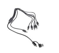 JSGHGDF Multiple Port USB CREATE to 6x Type CREATE Device Cable Consistent Mobile Power Financial Institutions Travel Addons Multiple Device Charging Cable