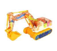 JSGHGDF Musical Excavator Toy with Flexible Arm and Sound Effect Children Educational Engineering for Kids Role Playing Musical Digging Machine