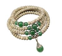 JSGHGDF Natural Star Bodhi Wooden Beads Buddhist for Mindfulness and Yoga Buddhist Prayer Beads Necklace