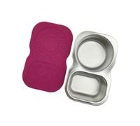 JSGHGDF Nonrust Steel Sauce Holders with Two Divisions Outdoor Sauce Container Suitable for Salads and Snacks Rustless Condiment Cup