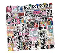 JSGHGDF Of 50 Senior Class of Twenty Twenty Six Graduation Waterproof PVC Transfers for Scrapbooks Laptops Donations Innovative Gathering Plan Permanent Stereoscopic Senior Transfers