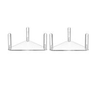 JSGHGDF Pack Of 2 Clear Acrylic Football Display Stands Secure Stable Holder For Sports Memorabilias Collection Clear Football Trophies Holder Rack