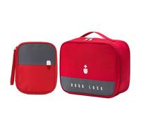 JSGHGDF Pack of 2 Double Size Emergencies Medicine Bag Organizers Oxford Cloth Texture Suitable for Camping Hiking and Daily Use Travel Clinical Planner