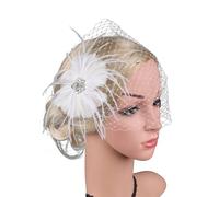 JSGHGDF Party Fascinator Hair Clip for Party Wedding Women Fascinator Hair Pin Big Flower Church