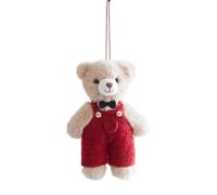 JSGHGDF Polyester Holiday Bear Ornament with Attached Cord, C056A