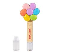 JSGHGDF Popular Fun Rotating Flower Bubble Blower Toy with Music Effects USB Rechargeable Bubble Wand Toy for Kids Explorers Rotating Flower Wand