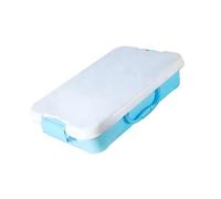 JSGHGDF Popular Sensory Bin Sand Tray with Lid Handle Toy Storage Box Stackable for Organizing Beach Play Gear and Travel Toy Container