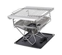 JSGHGDF Portable Folding Outdoor Firewood Stove Small Design for Easy Camping Setups Efficient Burning and Wind Resistance Portable Wood Stove