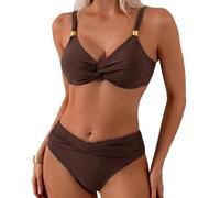 JSGHGDF Practical Two Piece Ladies Swimsuit Comfortable Separate Design Quick Drying Swimwears Suitable for Poolparties Wear Fashion Swimsuits