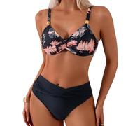 JSGHGDF Practical Two Piece Ladies Swimsuit Comfortable Separate Design Quick Drying Swimwears Suitable for Poolparties Wear Fashion Swimsuits