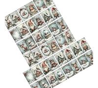 JSGHGDF Premium Holiday Postcard Set with Snow Gnomes in Winter Landscape Envelope Friendly Holiday for Merry Occasion Premium Print Christmas Invitation