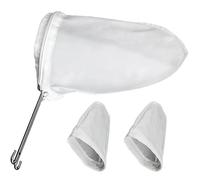 JSGHGDF Premium Milk Teas Brewing Set Durability Metal Filter Basket And Washable Bags For Coffee Leaf Preparation Tool Stainless Steels Strainer Set For Brewing