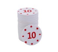 JSGHGDF Professional Casinos Chip European Chips Round Pokers Coin Set 100Pcs / pack Gambling Chips Set Gaming