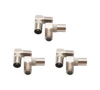 JSGHGDF Professional Right Angles F Female To Male Adapter Alloy Housing Metal Construction For Signals Transmission Male Adapter