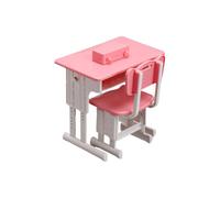 JSGHGDF Realistic Study Table Miniature Building Scene Model for Display and Collection Collectible Tiny Furniture