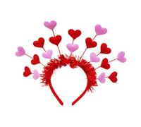 JSGHGDF Sequins Heart Head Bopper Heart Shape Headband Valentine's Day Hair Hoop for Christmas New Year Wedding Birthday Party