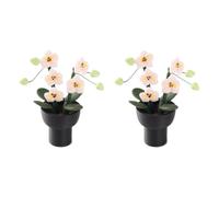 JSGHGDF Shelf Accent Flower Pair for 1: 12 Interiors, Light, B | Small Planter Accent for Display Shelves, Side Tables and Interior Corners At Home for Collectors
