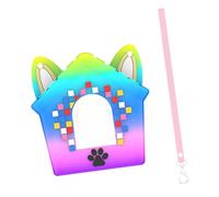 JSGHGDF Shock Absorbing Silicone Protective Case for Interactive Digital Pet Game Console Protections with Hanging Lanyard Electronic Pet Toy Protective Cover