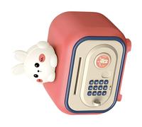 JSGHGDF Smart Cartoon Coin Holder for Kids Featuring Fingerprint Code and Button Release Large Capacity Storage for Saving and Organizing Colorful Storage Institution