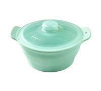 JSGHGDF Space Saving Silicone Steamer for Microwave Oven Ideal for Small Kitchens 42Oz Foldable Design Small Pots Set Silicone Steaming Container
