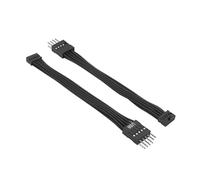 JSGHGDF Stable Data Transfer 9Pin Male to 10Pin Female USB Extension Cable for Desktop Computer Use Signals Integrity Extension Cable Organizers Fan