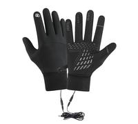 JSGHGDF Thermals Heated Cycling Gloves USB Powered Quick Heating Waterproofed Materials Adjustable Wrist Strap for Winter Heated Cycling Gloves Cold Weather