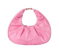 JSGHGDF Trendy Pleated Bag For Women And Girls PU Handbag Ergonomic Design Evening Purse Comfortable Top Handle Purses Messengers Bag