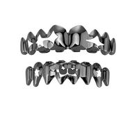 JSGHGDF Unique Five Point Star Hollow Out Hip Hop Grillzs Tooth Jewelry Smooth Copper Dentals Accessory for Parties Costume Star Shaped Hip Hop Grillzs