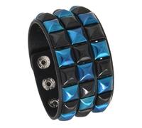 JSGHGDF Unisex Punk Charm Square Studs Leather Adjustable Length for Men and Women Fashion Gift Accessory Him Her