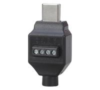 JSGHGDF USB C Male Plug 4pin/5pin Black Housing Solderless Connector Adapter For 65W Fast Charging Cable Repair Projects Type C Repair Connector For Data Cable