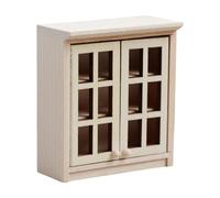 JSGHGDF Wood Cabinet Model Dollhouses Accessories for Bedroom Kitchen Living Room Tiny House Decoration Photography Props Dollhouses Miniature Wooden Cabinet