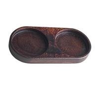JSGHGDF Wood Salts and Pepper Mill Tray Holder Kitchen Accessories, B