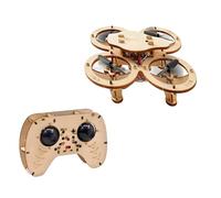 JSGHGDF Wooden Assembly Quadcopter Model Flying Aircraft Construction Toy Hands on Learning Toy