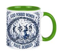 JSGMSW God Forbid Women Have Hobbies Witch Ceramic Mug,11oz Feminist Gift