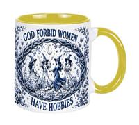 JSGMSW God Forbid Women Have Hobbies Witch Ceramic Mug,11oz Feminist Gift