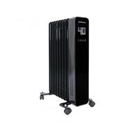 JSH 2000W Oil Filled Portable Radiator | Digital Display 9 Fin Heater | Energy Efficient with Remote Control 24Hr Timer Frost Function Child Lock Overheat & Tip Protection | Home Office Garage