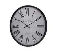 JSH Extra Large Grand Hotel Traditional Wall Clock 76cm (30") | XXL Antique Brass Indoor Clock | Large Rustic Farmhouse Style with Roman Numerals for Living Room, Kitchen, Office, Wall Decor