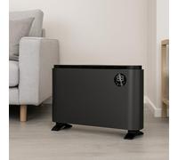 JSH Hestia Metal Panel Heater | 2000W Electric Radiator | Timer Program & Remote Control Convection Room Heating | Energy Saving Settings Turbo Mode | Wall Mounted or Free Standing (Black)