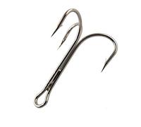 JSHANMEI ® 10PCS/Lot Strong Large Size Big Game Treble Fishing Hook Sea Fishhooks Saltwater Classic Treble Hooks (8/0)