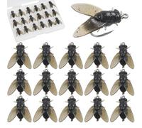 JSHANMEI 18PCS Fly Fishing Lures Kit,Fly Fishing Flies,Fly Hook Soft Bait Fly Fishing Accessories for Wet and Dry Flies, Fly Fishing for Trout Bass Salmon